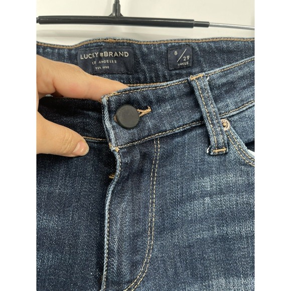 Lucky Brand Sweet Boot Women's 8/29 Dark Wash Blue  Jeans Ankle - Picture 4 of 8